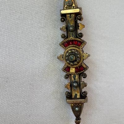 Victorian and Mexican brooches