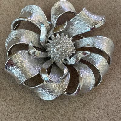 Coro signed brooch and earrings
