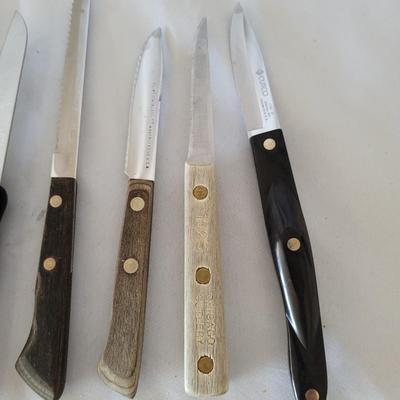 Kitchen Knives, Blocks, and Sharpener (K-EL)