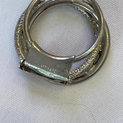 Silvertone brooches and Clip