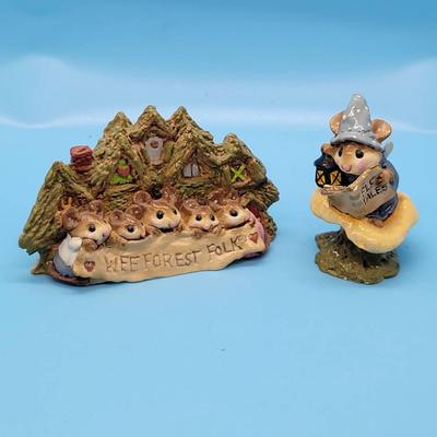 Wee Forest Folk Display Plaque & M-163 Elf Tales