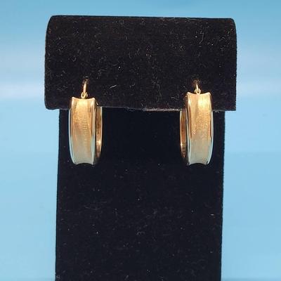 CHA201 14kt Gold Hoop Earrings 3.3g