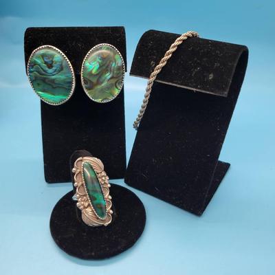 Sterling And Abalone Jewelry