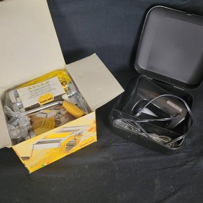 CHA211 (2) Small Kitchen Appliances: Black & Decker Hand Mixer w/Case, Atlas Pasta Maker (NEW)