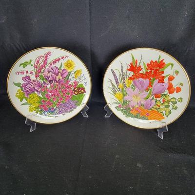 Pair Of Franklin Mint 10.75" Collectible Plates Made In England By Wedgwood