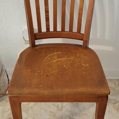 Vintage Oak Chair By Johnson Chair Company