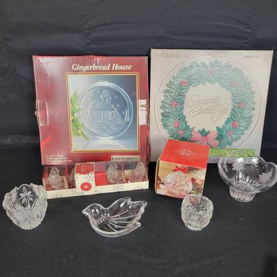 Crystal and Glass Christmas Dishes