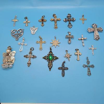 Cross And Angel Pendants