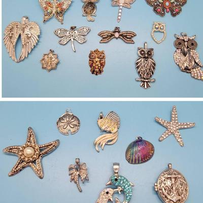 Things That Fly And Things That Swim Pendants