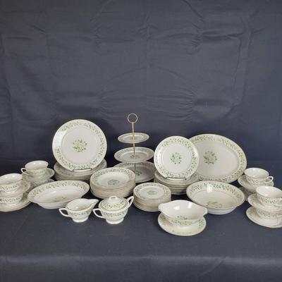 Set Of Princess China "Bridal Wreath" Service For 8 Plus Swrving Pieces