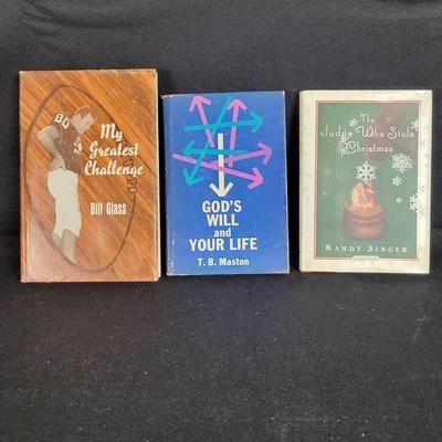 CHA278 (3) Autographed Hardback Books