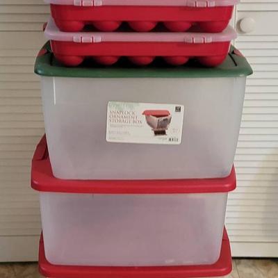 CHA289 (6) Christmas Storage Totes