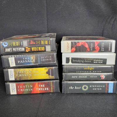 CHA301 Assorted CD Audio Books: James Patterson, Justin Cronin, Stephanie Meyer