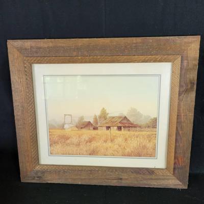 Double Wood Framed Print