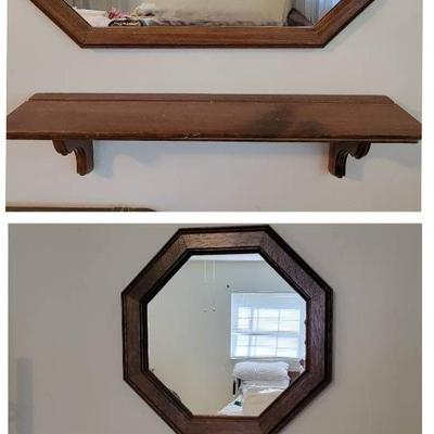 CHA358 (2) Sets Of Mirror/Shelf Displays