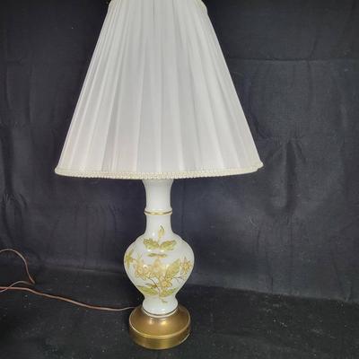 Porcelain Handpainted Lamp 29"