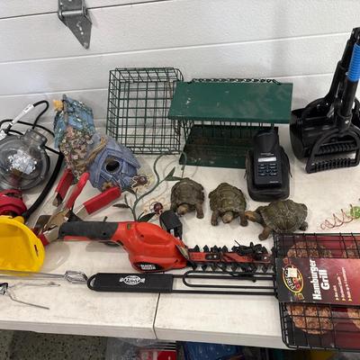 Birdfeeders, pooper scooper, hedge trimmer, and much more