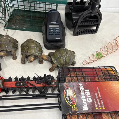 Birdfeeders, pooper scooper, hedge trimmer, and much more