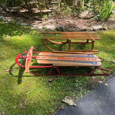 Champion F-47 Sled & Unmarked Sled (G-MG)