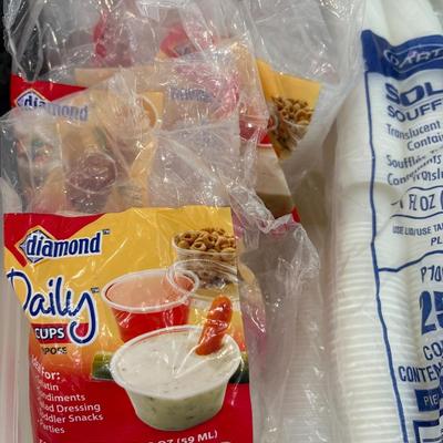 Soufflé cups, Ziploc big bags and more