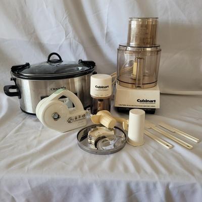 Crock Pot, Food Processor, Grinder, and Can Opener (K-EL)