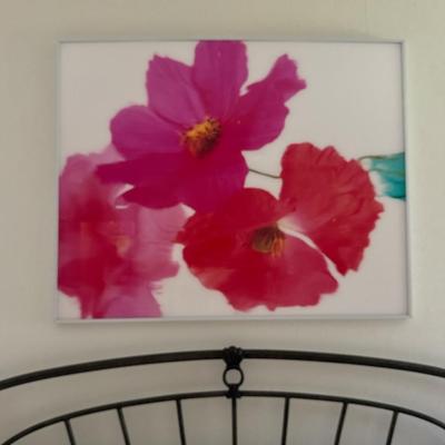 Large Floral Photograph 49 1/2” x 49 1/2”(Approximately)