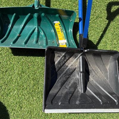 Two snow shovels