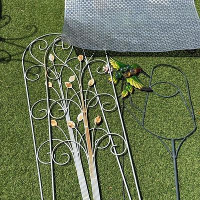 Yard art and Shepherd hooks