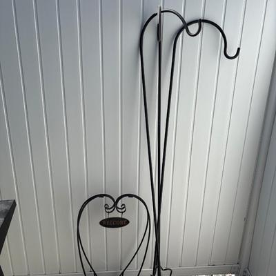 Shepherds hook and flower holder
