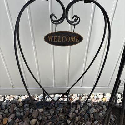 Shepherds hook and flower holder