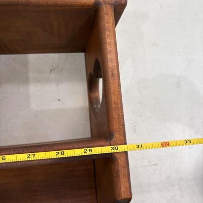 3 wood shelves