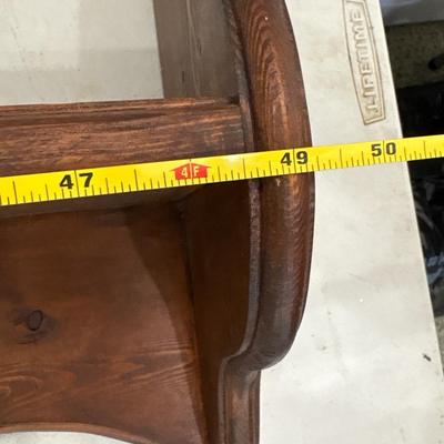 3 wood shelves