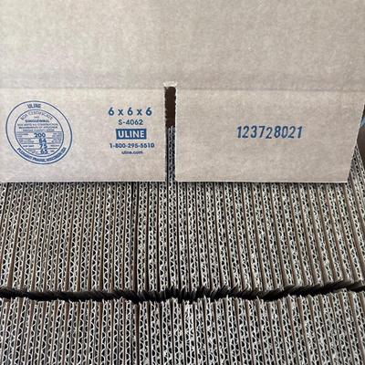 Large tote of 6 x 6 boxes