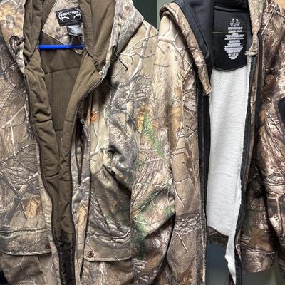 Two XXL camo jackets