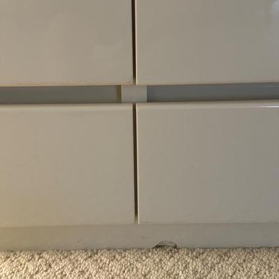 Contemporary White Lacquer Dresser