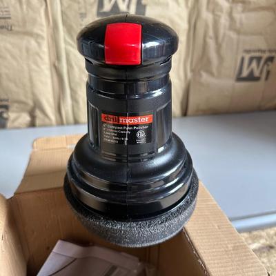6" COMPACT PALM POLISHER, DRILL MASTER POLISHER, FOAM PADS AND TURTLE WAX