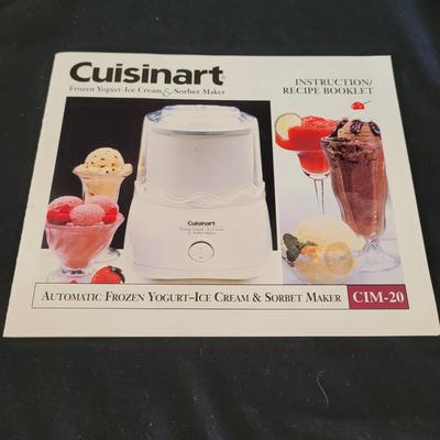Ice Cream Maker and Jeanette Glass Parfait Cups (K-EL)