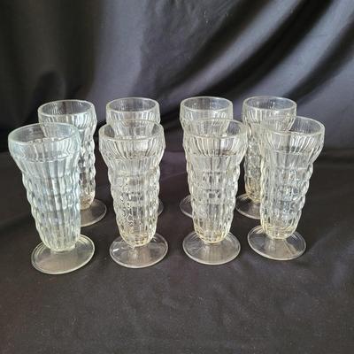 Ice Cream Maker and Jeanette Glass Parfait Cups (K-EL)