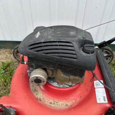 MTD LAWN MOWER, GAS CAN AND GARDEN HOSES