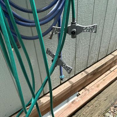 MTD LAWN MOWER, GAS CAN AND GARDEN HOSES