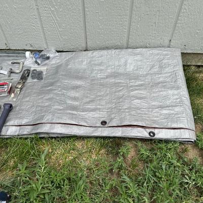 HOME MAINTENANCE ITEMS, EXTENSION CORD, HARDWARE, TARP AND MOORE