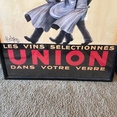 SIGNED, FRAMED POSTER