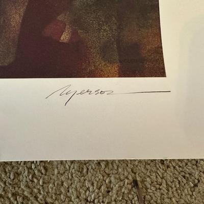 SIGNED AND NUMBERED NATIVE AMERICAN INFLUENCED ARTWORK