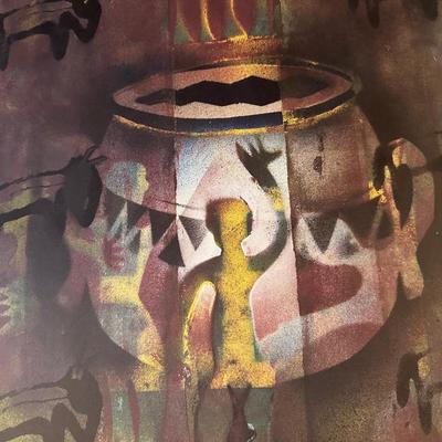 SIGNED AND NUMBERED NATIVE AMERICAN INFLUENCED ARTWORK