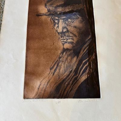 SIGNED AND NUMBERED WATERCOLOR? WITH FRAME