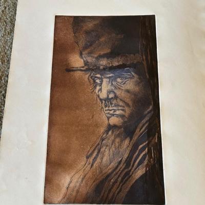 SIGNED AND NUMBERED WATERCOLOR? WITH FRAME