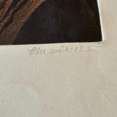 SIGNED AND NUMBERED WATERCOLOR? WITH FRAME