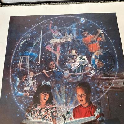 THE DISNEY CLASSIC POSTER SIGNED AND NUMBERED WITH FRAME