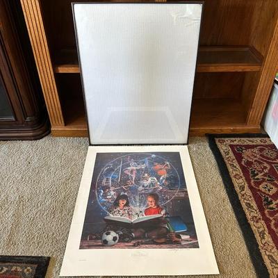 THE DISNEY CLASSIC POSTER SIGNED AND NUMBERED WITH FRAME