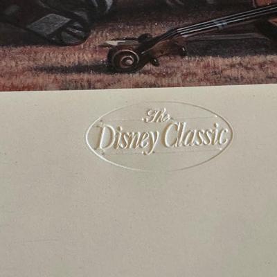 THE DISNEY CLASSIC POSTER SIGNED AND NUMBERED WITH FRAME